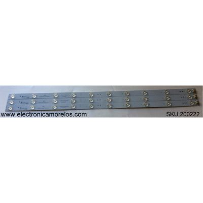 KIT DE LED PARA TV SEIKI / T320B6-P01-DY5 (VER.W6) / TF315D10-ZC14-08 / L.14.163150035 / MODELO SE32HS01
